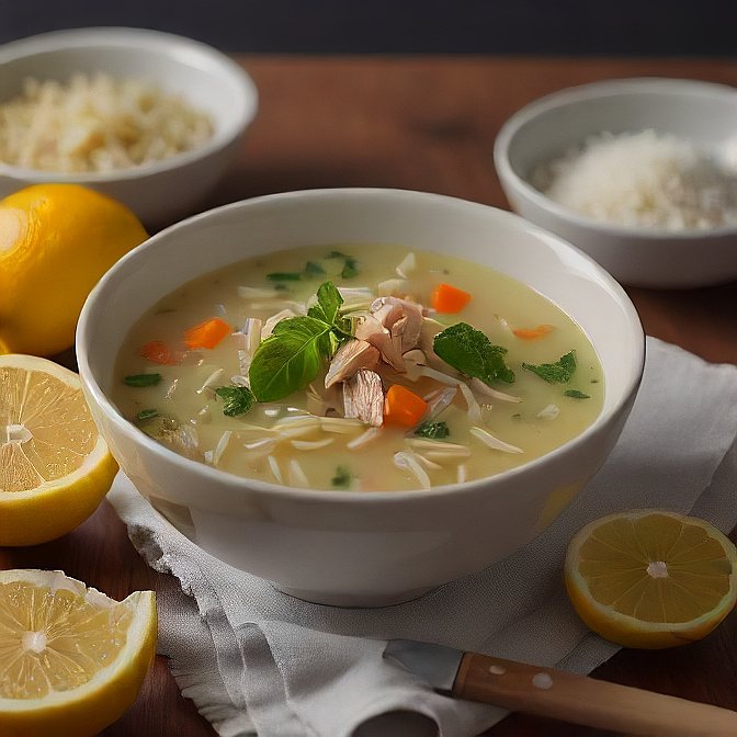 Lemon Chicken Orzo Soup