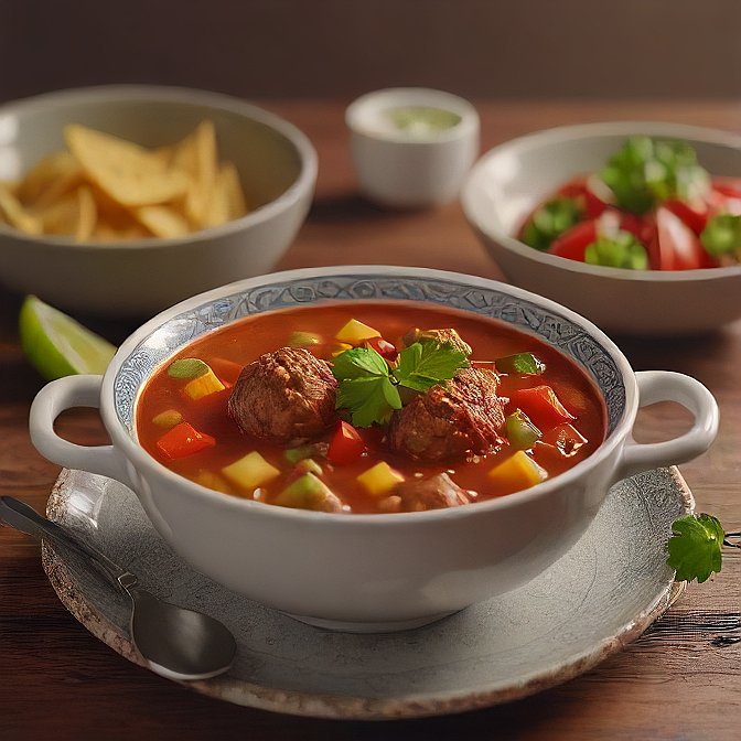 Mexican Meatball Soup